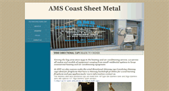 Desktop Screenshot of amscoastsheetmetal.com